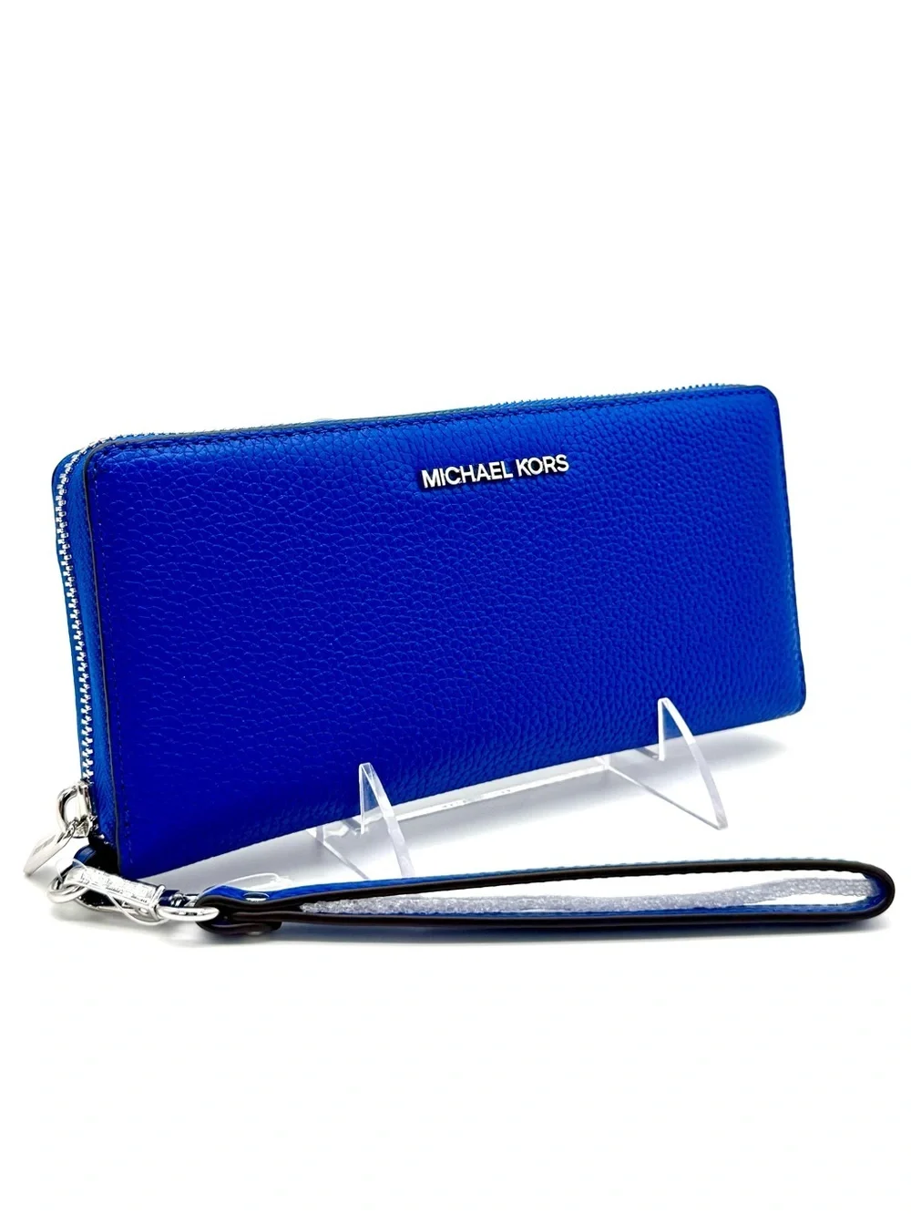 Michael Kors Large Jet Set Travel Continental Wallet Galaxy Blue